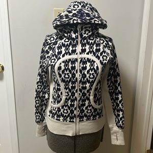 Lululemon scuba hoodie special edition “cow print”. Full zip hoodie